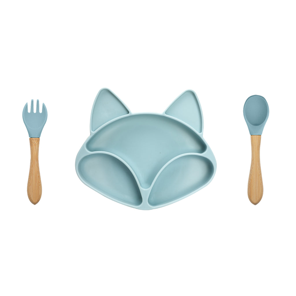 Cute Fox Plate Set - MamimamiHome Baby