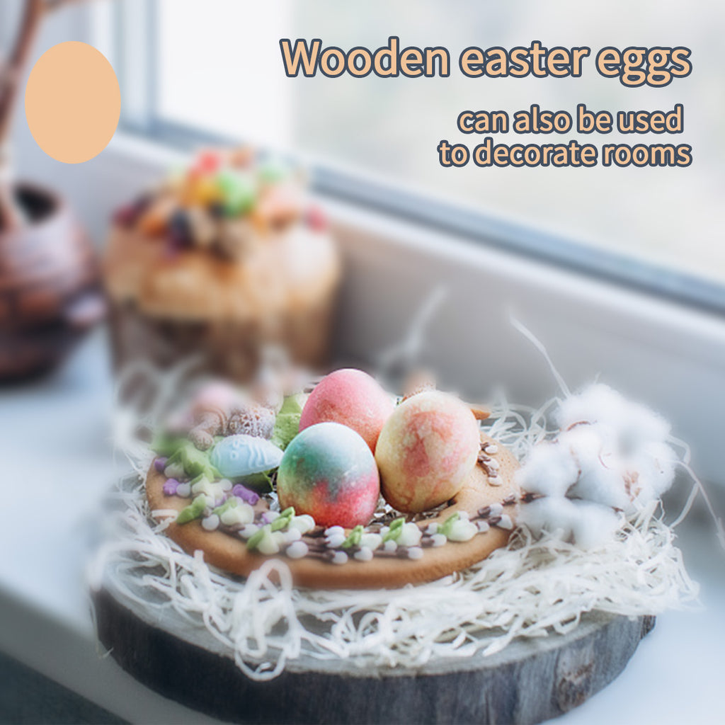 Wooden Easter Eggs - MamimamiHome Baby