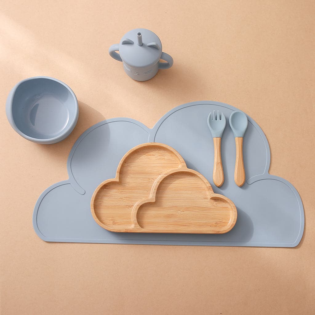6 in 1 Cloud Baby Feeding Set - MamimamiHome Baby