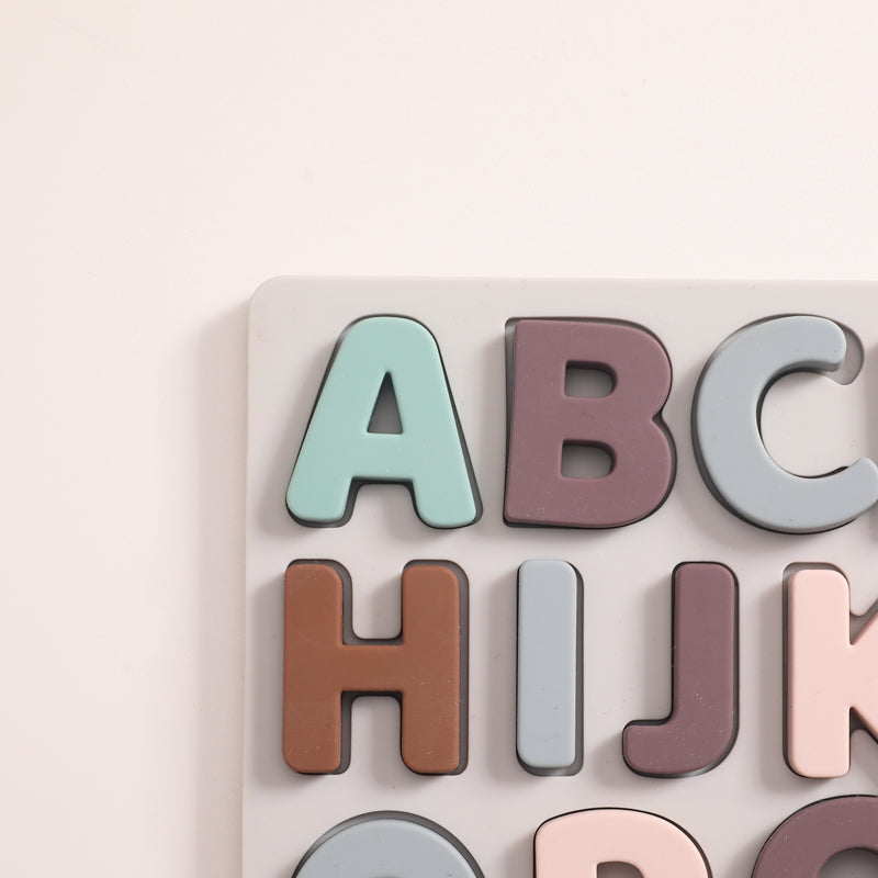 Silicone Alphabet Cognitive Puzzle - MamimamiHome Baby
