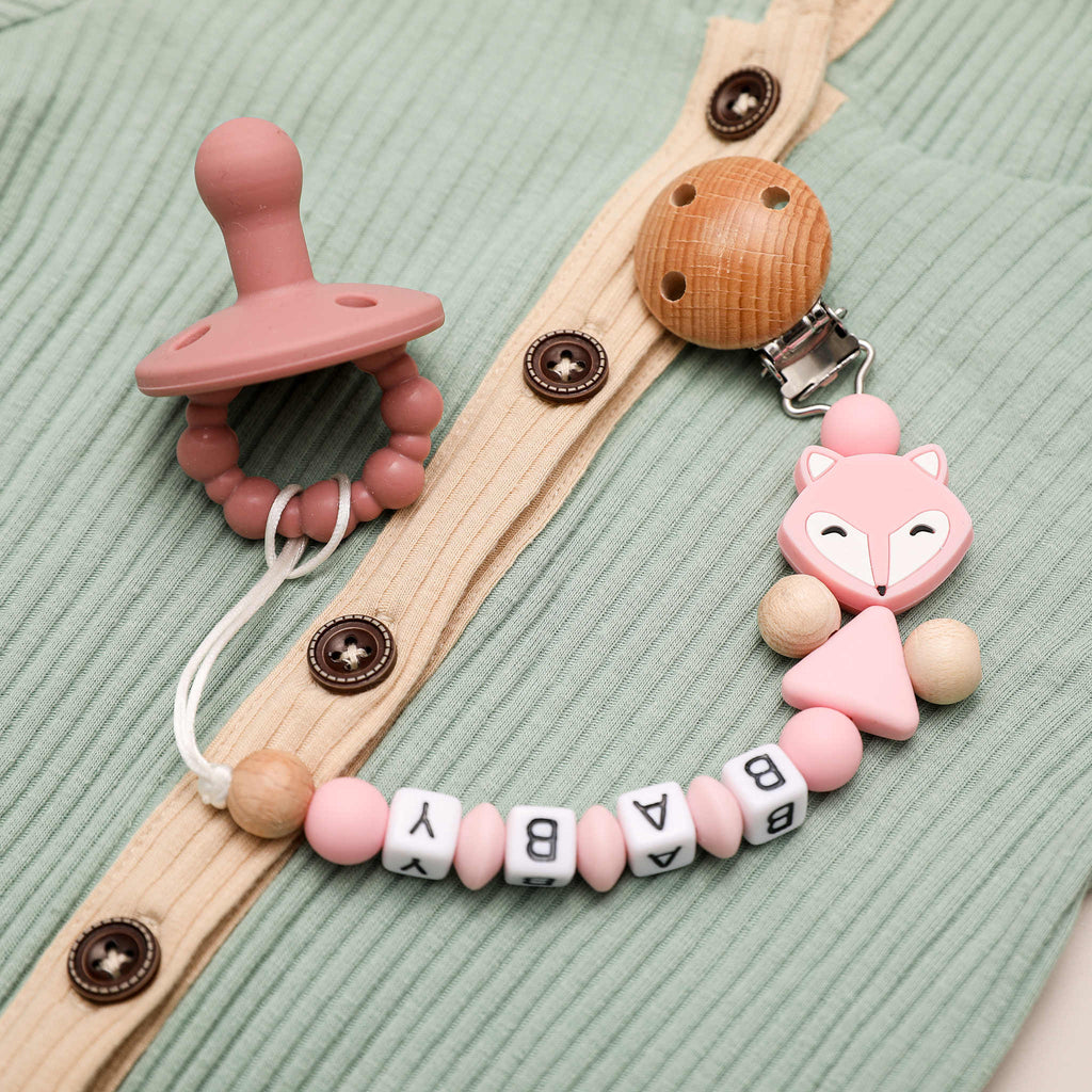Fox Pacifier Clip - MamimamiHome Baby