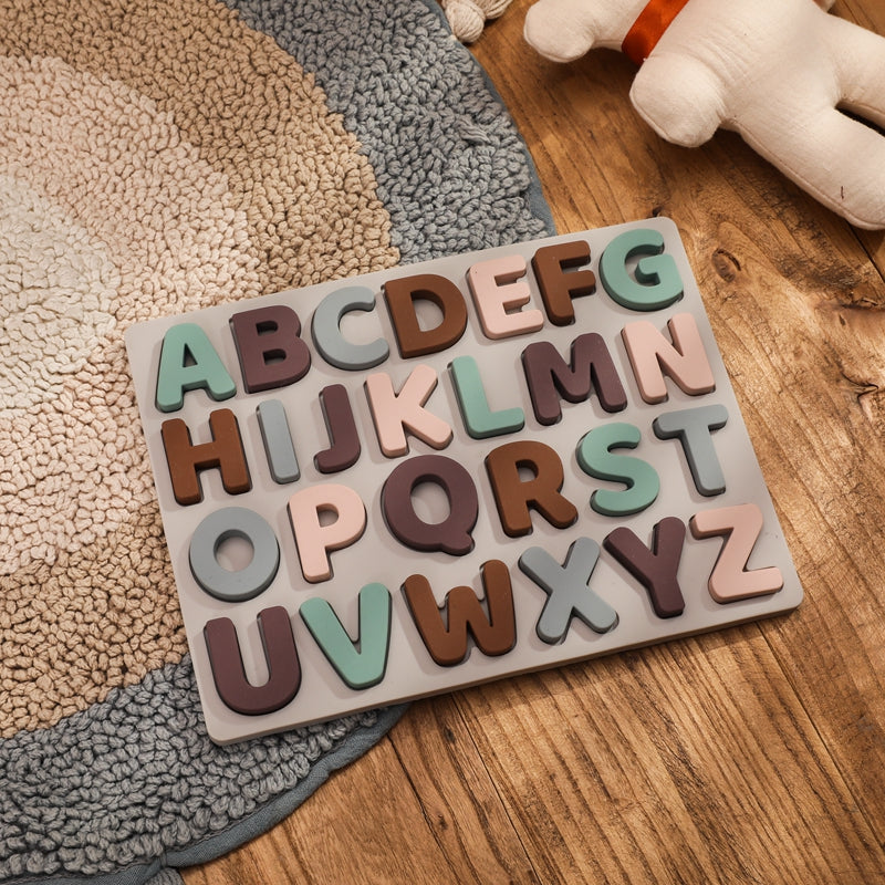 Silicone Alphabet Cognitive Puzzle - MamimamiHome Baby