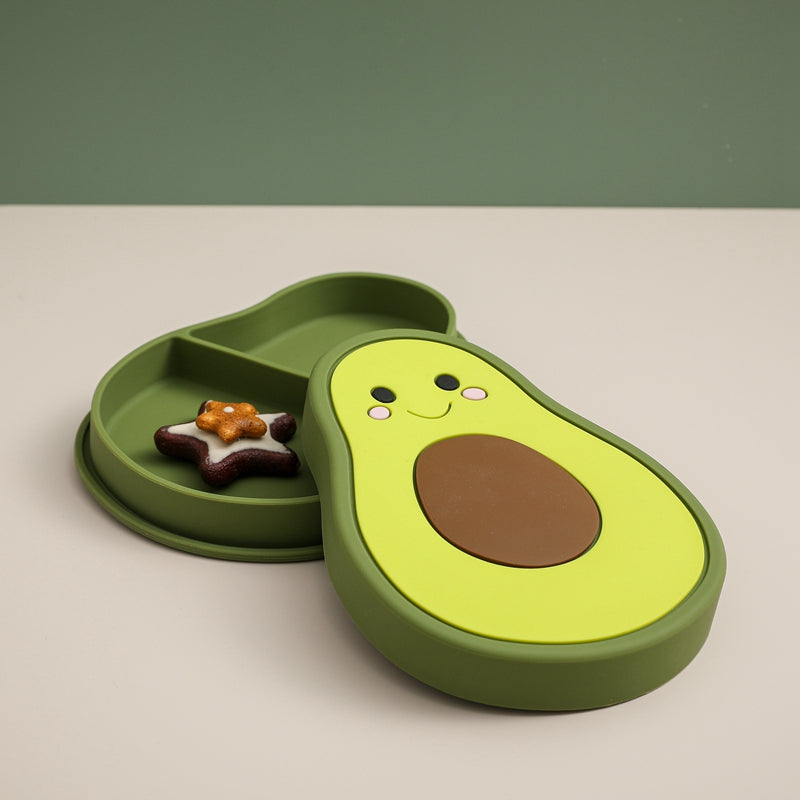Avocado Silicone Baby Plate - MamimamiHome Baby