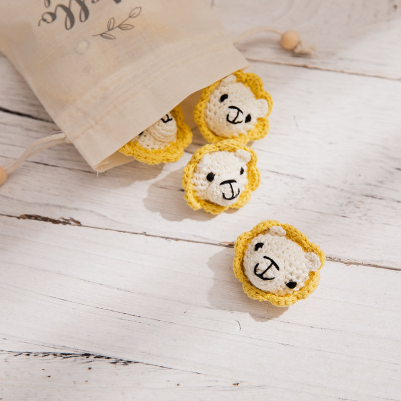 Crochet Animal Beads Lion&Fox - MamimamiHome Baby