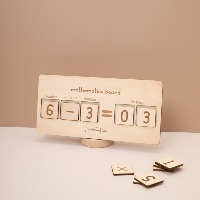 Wood Math Toy - MamimamiHome Baby