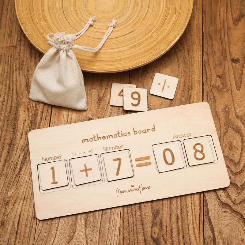 Wood Math Toy - MamimamiHome Baby