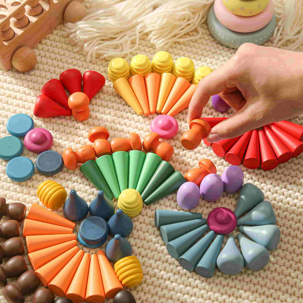 Wooden Loose Parts Sets  hands on play