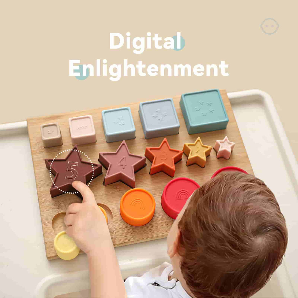 Geometric Shape Stacking Toys Enlightenment