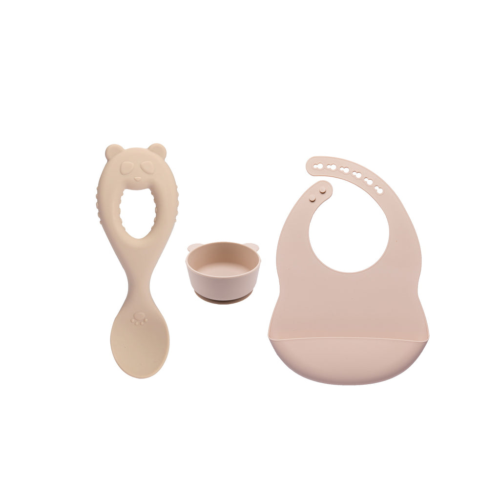 3 In 1 Silicone Tableware Set - MamimamiHome Baby
