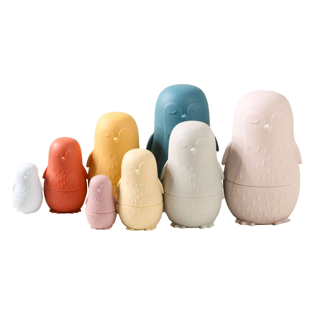 Penguin Silicone Stacking Toy