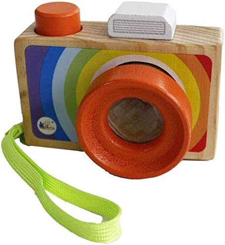 Wood Cartoon Camera Toy