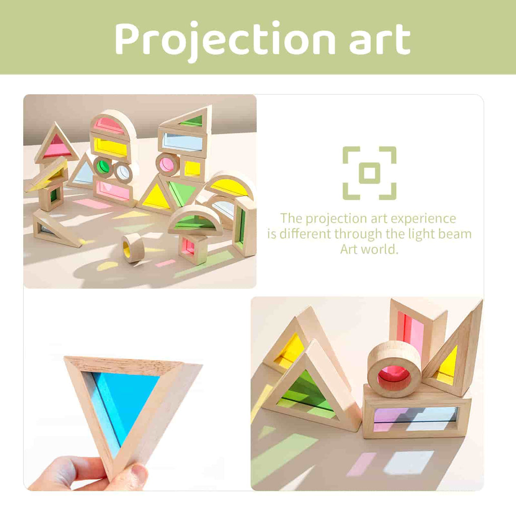Wood Colorful Kaleidoscope projection