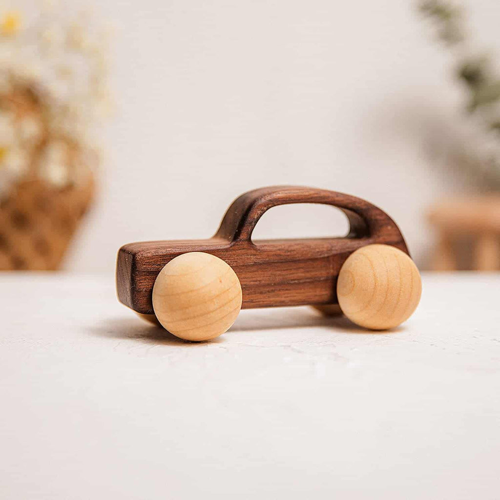 Wooden Car Toy Car 3 Pieces Traffic Game