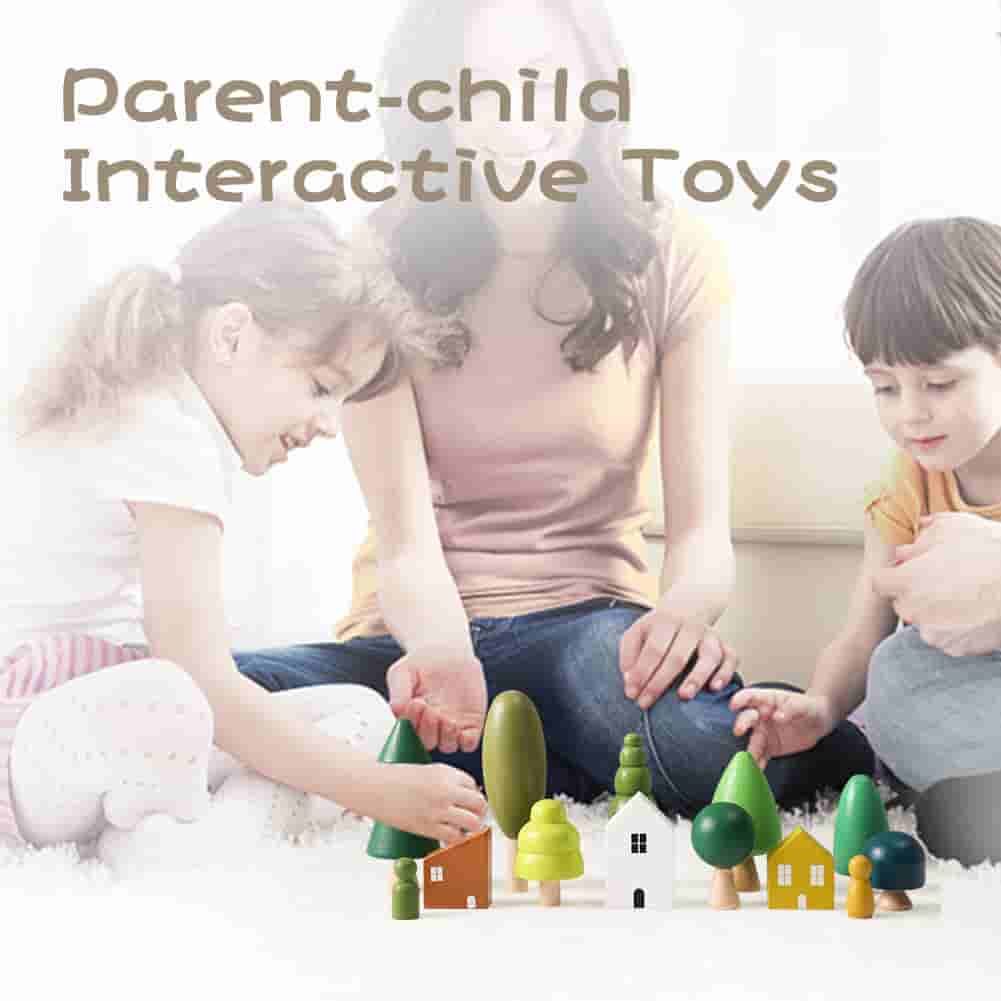 13pcs Wooden Forest & House Toys Set baby toys