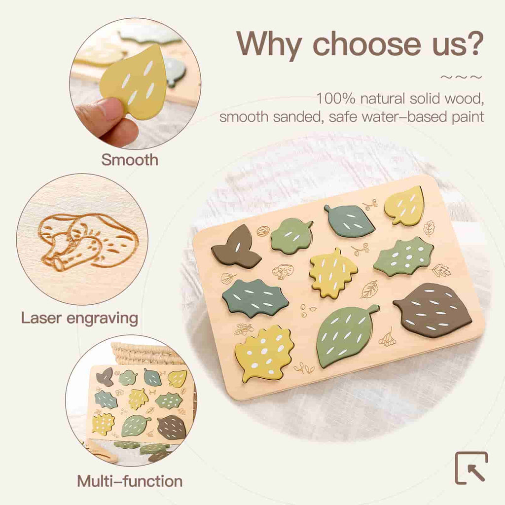 Wooden Leaf Jigsaw Puzzle Series choose us