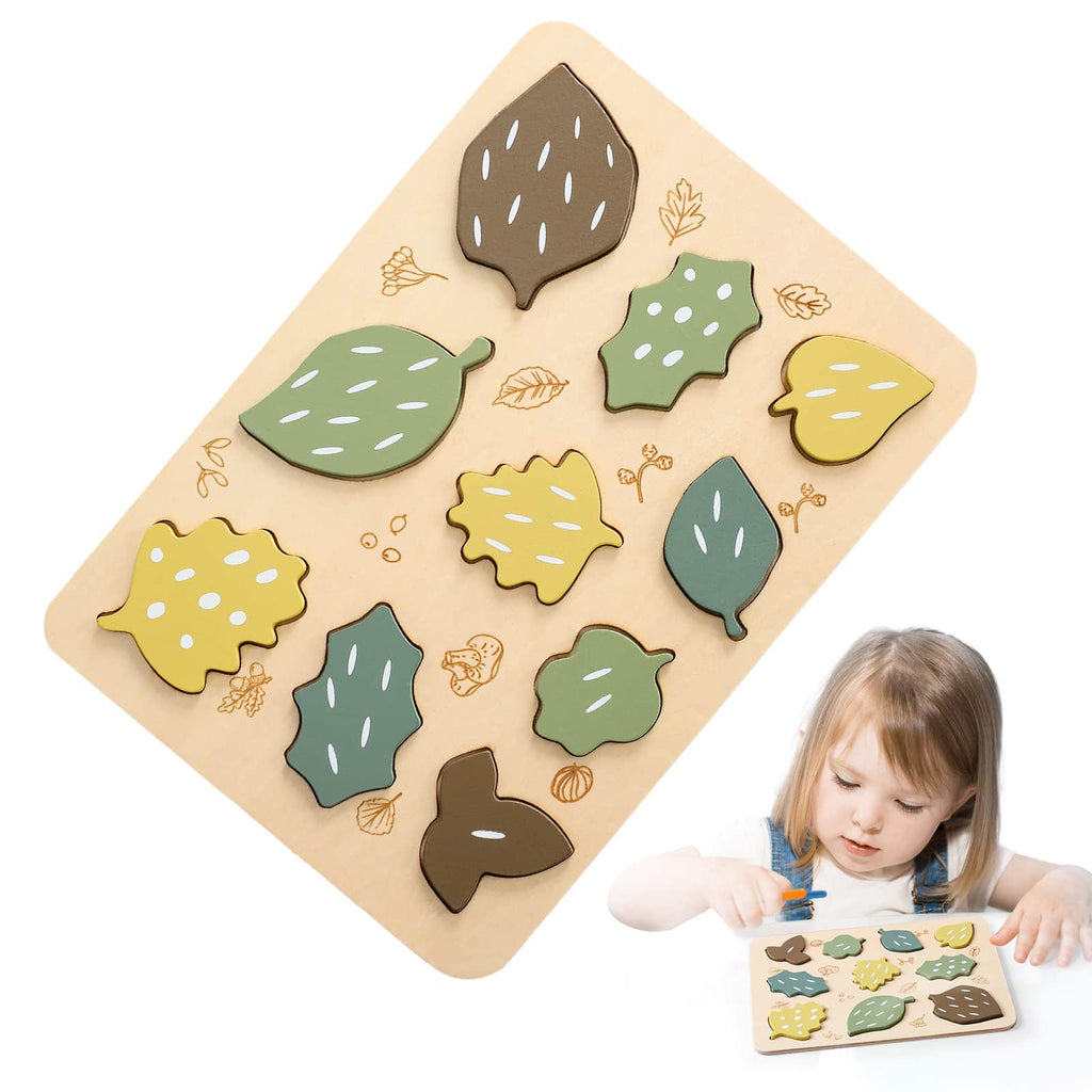 Wooden Leaf Jigsaw Puzzle Series
