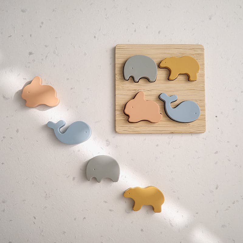 Animal Wooden Puzzle - MamimamiHome Baby