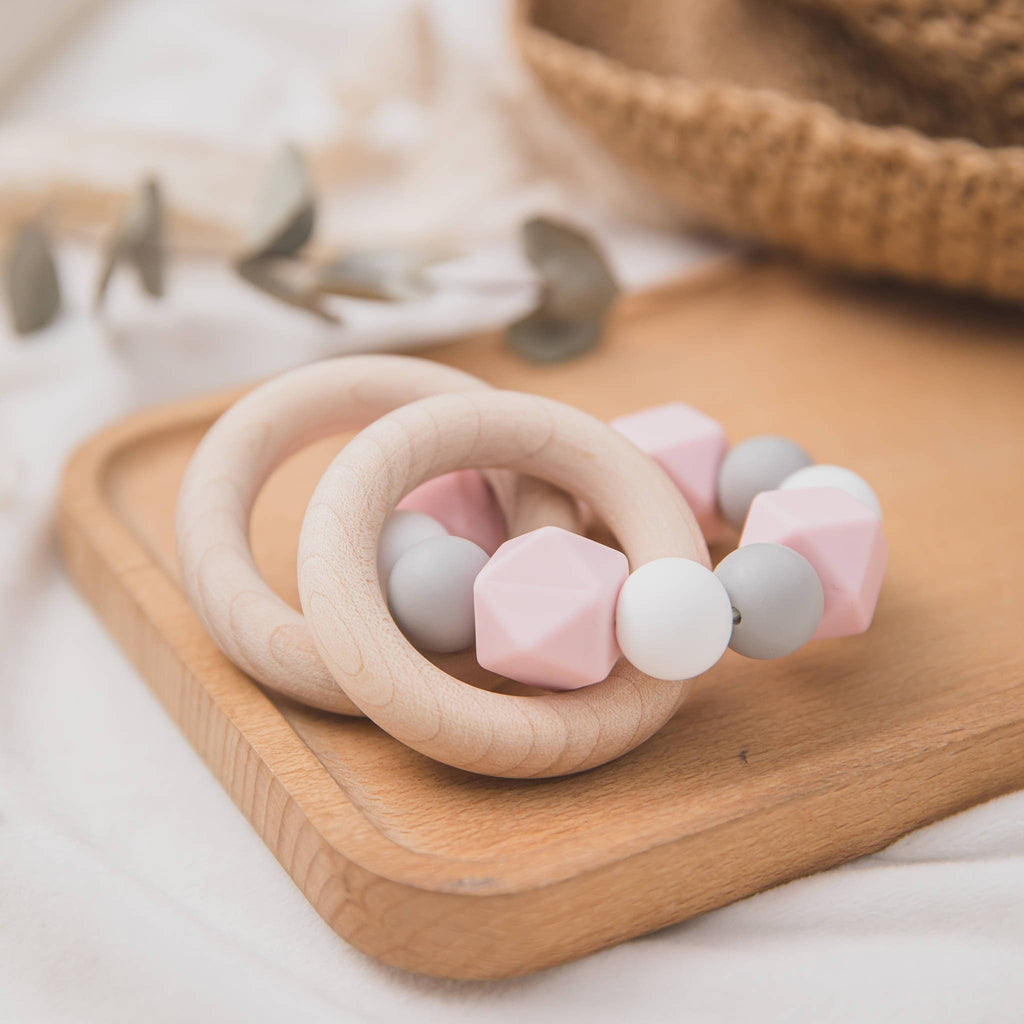 Boho Rattle Teether Ring - MamimamiHome Baby