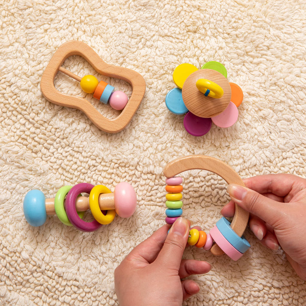 Colorful Baby Rattle 4 Pcs – MamimamiHome Baby