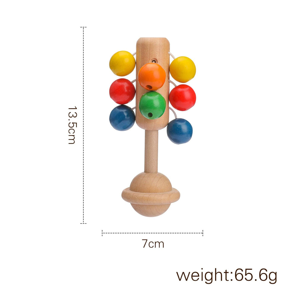 Colorful Wooden Rattle - MamimamiHome Baby