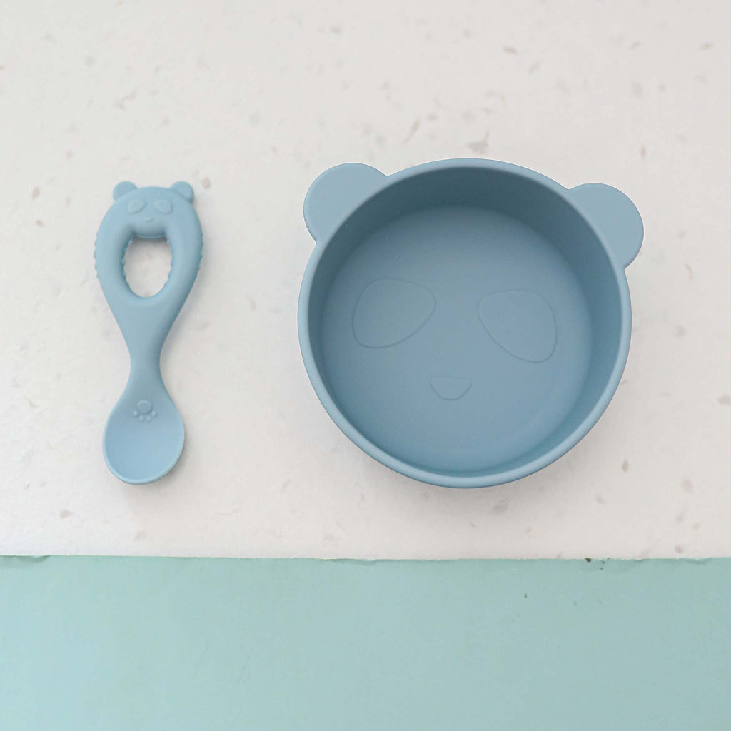 Cute Bear Bowl&Spoon Set - MamimamiHome Baby