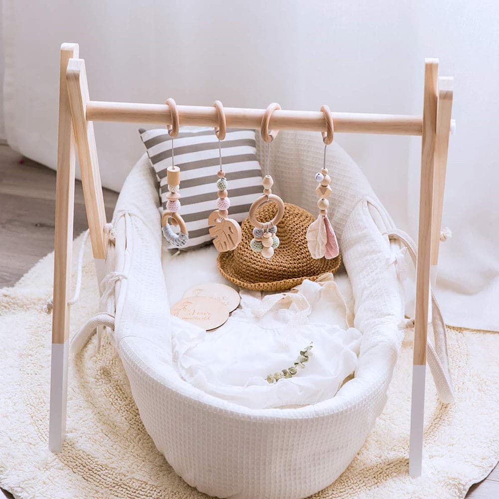 Leaves Wooden Play Gym - MamimamiHome Baby