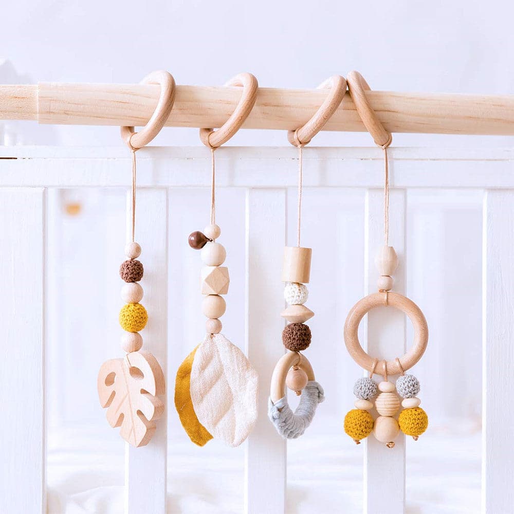 Leaves Wooden Play Gym - MamimamiHome Baby