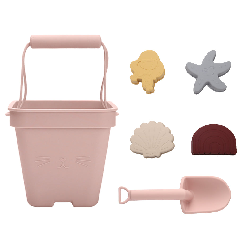 Silicone Beach Bucket Toy - MamimamiHome Baby