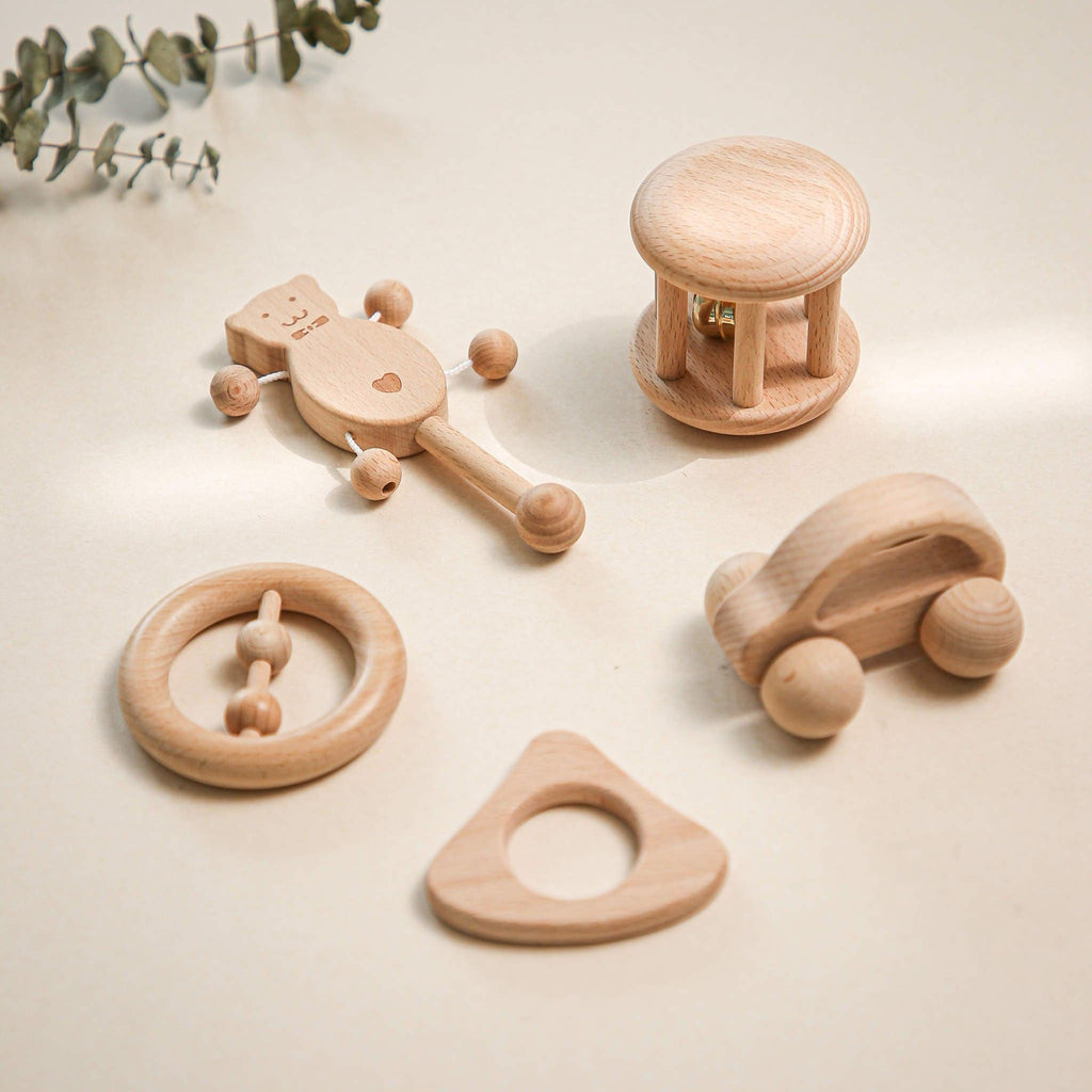 Wooden Baby Toy 5 Pcs - MamimamiHome Baby